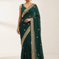 Jade Green - Fancy Party Saree with Blouse Piece - UK stock - 24hr Dispatch - SP2603 VY