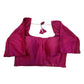 Plum - HYBRID Silky Saree blouse - With Elastic on both side for Great fit - Size 36",38", 40" S M L  - VAM1216 Ap