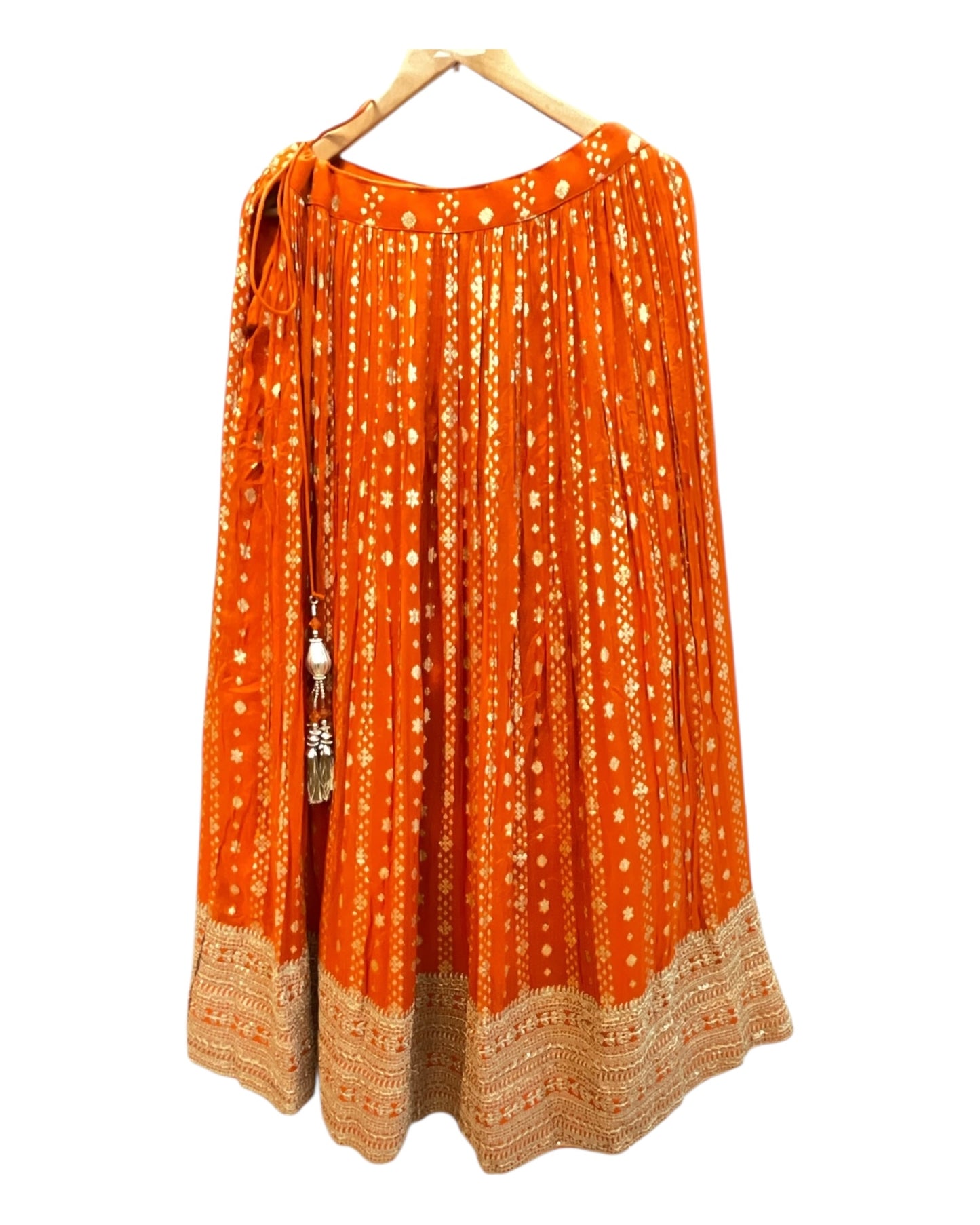 Gorgeous Burnt Orange Lehenga Set - Size 12(38") - UK Stock - 24h Dispatch - OC42133 AP
