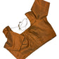 Copper Brown - Silky Saree blouse - UK Stock - Next Day / 2-3 Days Delivery - Size 34"-46" - XS, S, M, L, XL, XXL - VFL289 R