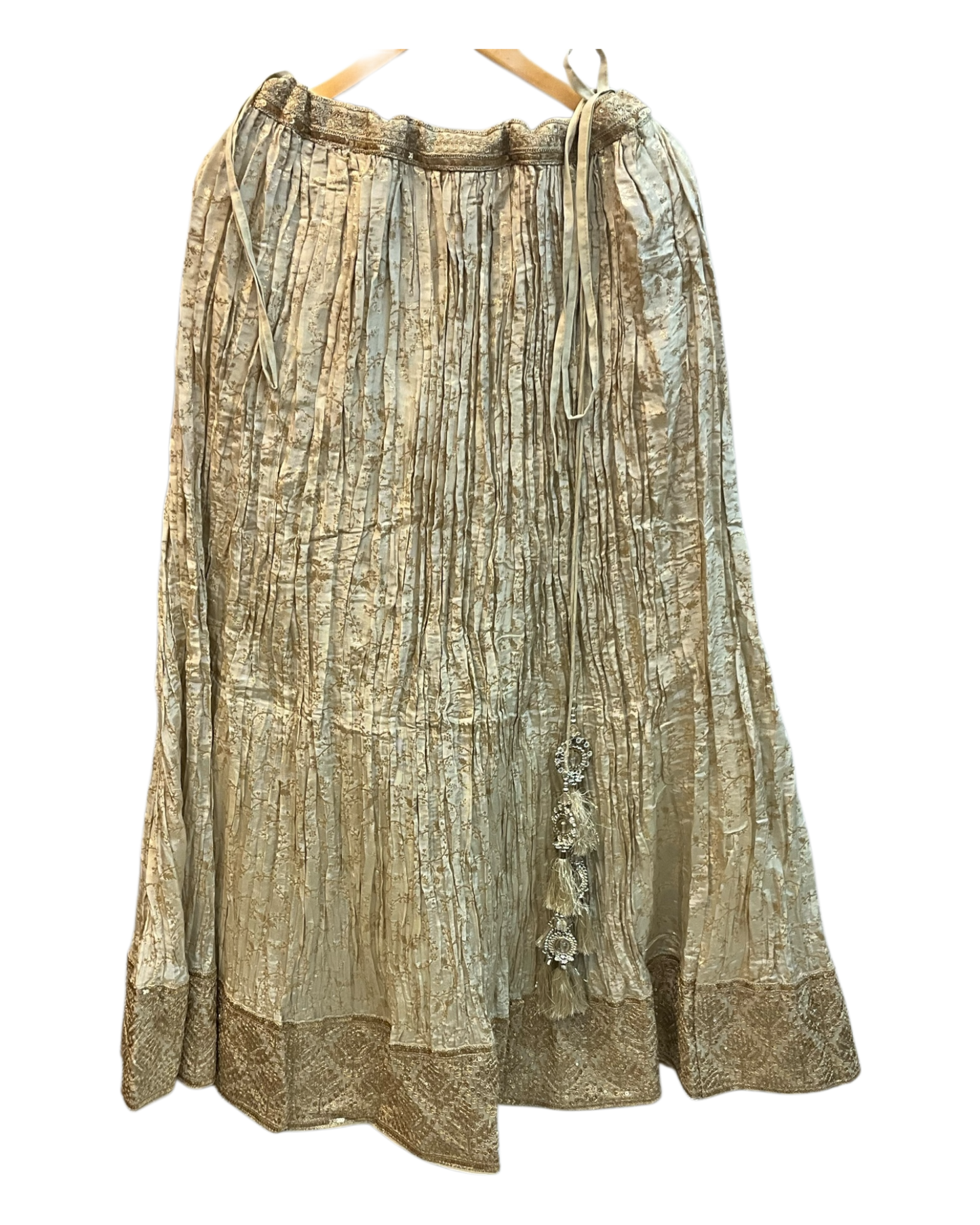 Size 12 / 38" Bust - Cream / Light Gold - Ready Made Lehenga Set - UK Stock - 24h Dispatch - SC1533 09AA25