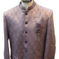 Lilac / Pink - PREMIUM Slim Fit Mens Self Brocade BandhGala / Prince / Chinese Collar Jacket with Long Waistcoat - Fantastic Fit - CS2505 01PY25
