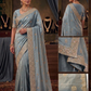 Sea Green - Saree with Thread / Stone Work and Blouse Piece - UK stock - 24hr Dispatch - SP2613 VY