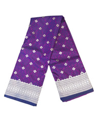 Purple - Traditional Handloom Banarasi Sari / Saree - with Blouse Piece - SN2405 11TP24