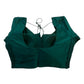 Bottle Green - HYBRID Silky Saree blouse - With Elastic on both side for Great fit - Size 36",38", 40" S M L  - VAM1216 Ap