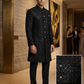 SALE ! Black Fully Embroidered Sherwani Set - UK Stock - 24h Dispatch - Verna JA 0223