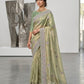 Sage Green - Fancy Party Saree with Blouse Piece - UK stock - 24hr Dispatch - SP2602 VH