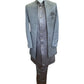Grey - PREMIUM Mens Knee Length  Jacket with Long Waistcoat - Sherwani / Indo Western - Fantastic Fit - KCS6633 05RY25