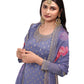 Lilac - Simple / Classy Ladies Indian Palazzo Trousers Suit with Printed Dupatta - Size 14 (40") - VF67831 TK1024