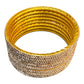 Rose Gold - Set of 8 Stone Bangles -  M to XXL - HAN2601 07Ka26