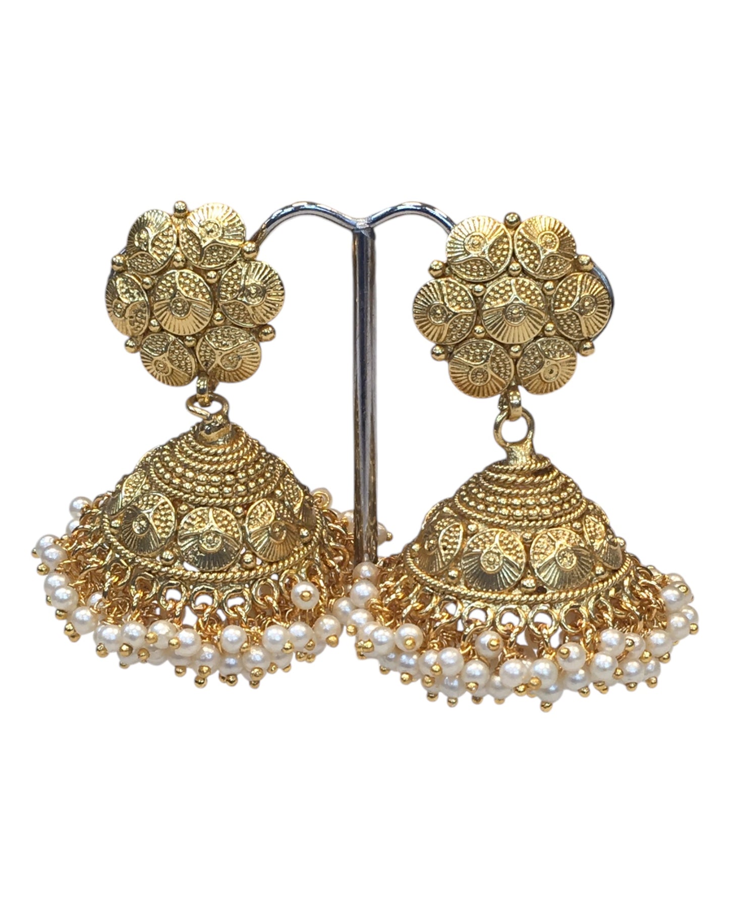 Gold & Pearl - Gold Finish Long Necklace set - Bollywood - Weddings - AE2416 11KA24