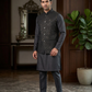 Black - Rich All Over Embroidered - Mens Indian Waistcoat - UK Stock - 24 hr Dispatch - KCS4088 06VV26