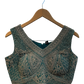 Size UK 12 (38" Bust) Adjustable to Size 14 - Turquoise - Silky Lehenga Set - Mehndi / Sangeet / Bridesmaids / Weddings / Garba  - UK Stock - 24h Dispatch - JF3349 05PA26