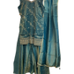 UK 16 / 42" - Teal Green - Ladies Sharara / Palazzo Trousers Suit - UK Stock - Sangeet / Henna / Weddings - OC7302 VC