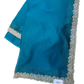 Turquoise Blue - Saree with Thread / Stone Work and Blouse Piece - UK stock - 24hr Dispatch - SP2612 KR