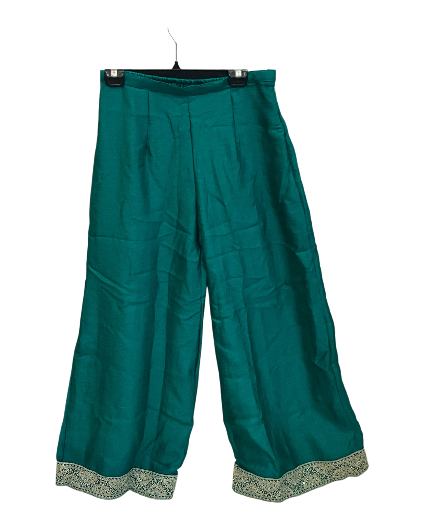 Size 10 (36") - Jade Green - Designer -  Ladies Long Top / Dress Anarkali Trousers Suit - VMK Swastik 04RA26