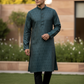 Black - Handloom Brocade Mens Indian Kurta set - UK Stock - Weddings / Walimas , Sangeet, Diwali, Eid, Mehndi / Henna - NAD25705 KA