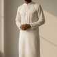 Off White - Rich Sequins Lucknowi Chiffon Mens Indian Kurta Set with Smart Pants - Weddings / Walimas , Sangeet, Eid, Mehndi / Henna - YD2501 KC 0225