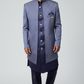 Dark Mauve - PREMIUM Mens Knee Length  Jacket with Long Waistcoat - Sherwani / Indo Western - Fantastic Fit - KCS6633 05RY25