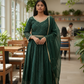 Size 14 / 40" Bust - Bottle Green Lehenga Set - Back Fasten Blouse - UK Stock - 24h Dispatch - DCB2511 VV