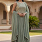 Size 10 / 36" Bust - Sage Green - Ready Made Lehenga Set - UK Stock - 24h Dispatch - KTC2501 19 VT 0125