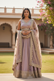 Lilac - Ready Made Lehenga Set - Size 12 - 38"(Loosen up to 14) ) UK Stock - 24h Dispatch - KTC241207  TP 1224
