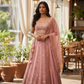 SALE - Baby Pink - Mirror Work Chiffon Designer Lehenga Set - UK Stock - 24h Dispatch - JaiSudha KYY 0124