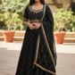 Fully Embroidered Black Lehenga Set - Size 16 & 18 (42"/44") - UK Stock - 24h Dispatch - KTC2423 TT0124