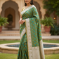 Mint Green - Traditional Handloom Banarasi Sari / Saree - with Blouse Piece - SN2405 11TP24