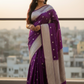 Light Purple - Traditional Handloom Banarasi Sari / Saree - with Blouse Piece - SN2405 11TP24