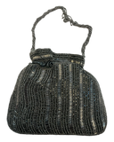 Dark Grey - Rich Hand Embroidered Potli Bag / Handbag -Bollywood / Weddings - AKB282 11KJ25