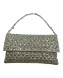 Silver - Rich Hand Embroidered Clutch Bag / Handbag -Bollywood / Weddings - TBZ02 11KJ25