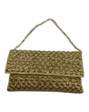 Gold - Rich Hand Embroidered Clutch Bag / Handbag -Bollywood / Weddings - TBZ02 11KJ25