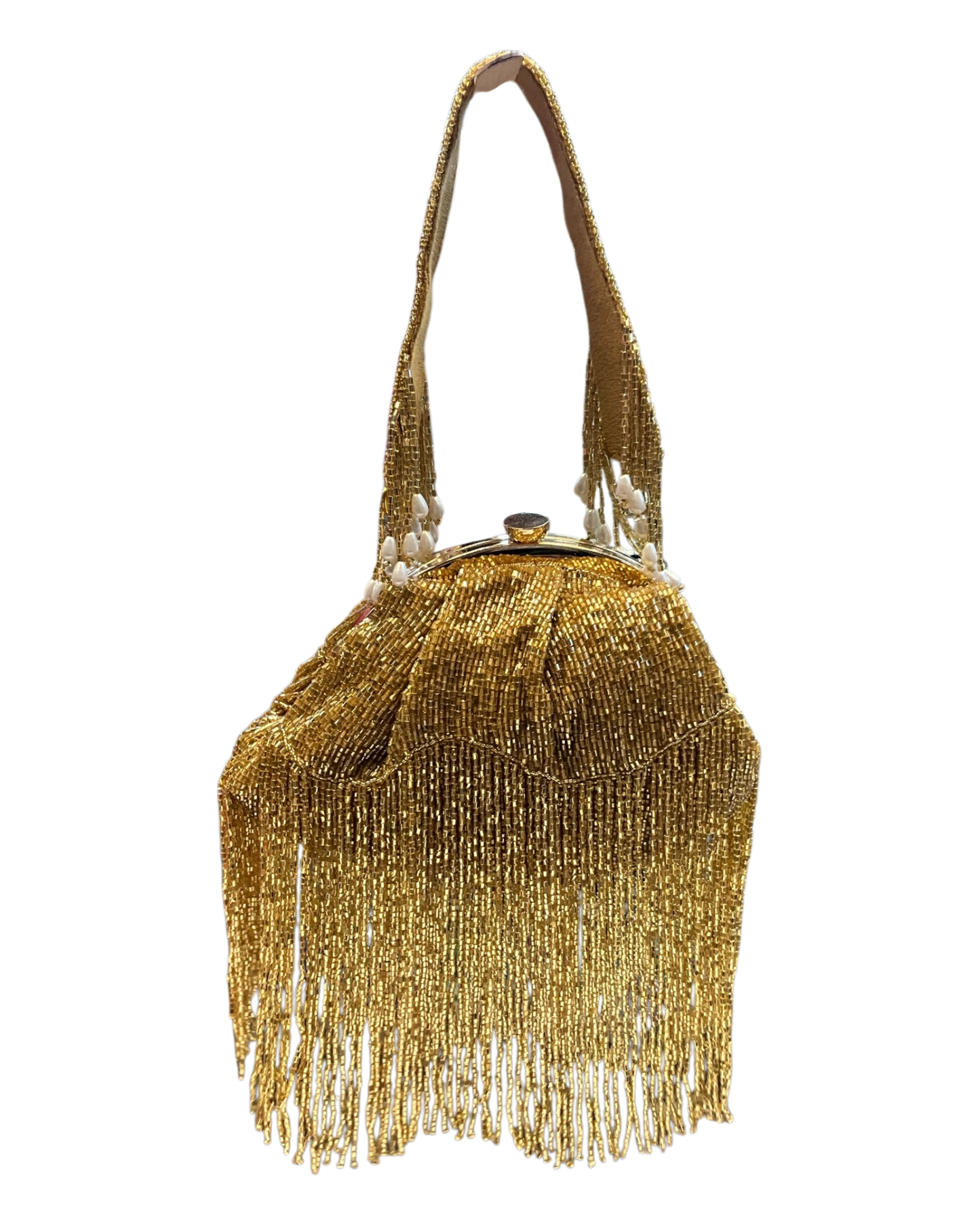 Gold - Rich Hand Embroidered Clutch Bag / Handbag -Bollywood / Weddings - AE2527 11KA25