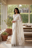 White - Fancy Saree with Blouse Piece - VC2308 RA 0323