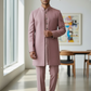 Dusty Pink - Mens Kurta Set with Rich Long Jacket - UK Stock - 24h Dispatch - HHF2411 TV 0624