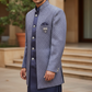 Dark Mauve - PREMIUM Mens Knee Length  Jacket with Long Waistcoat - Sherwani / Indo Western - Fantastic Fit - KCS6633 05RY25