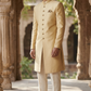 SALE ! Size 48" - Mens Ivory Gold  Sherwani set - Draw Stringed Trousers - Weddings - VFEW859JY