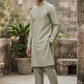 Light Green - Soft Threadwork Mens Indian Kurta Set - Weddings / Walimas , Sangeet, Eid, Mehndi / Henna - KCS1080 KC 0225