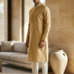 Gold - Silky -  Mens Indian Kurta set - Weddings / Walimas , Sangeet, Eid, Mehndi / Henna - NAD2511 01KJ25