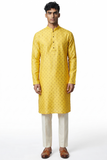 Haldi Yellow - Fantastic Mens Indian Kurta set - Weddings / Walimas , Sangeet, Eid, Mehndi / Henna - NAD2505 01KP25