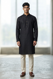 Black - Fantastic Mens Indian Kurta set - Weddings / Walimas , Sangeet, Eid, Mehndi / Henna - NAD2501 01KV25
