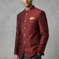 Size 36" XS - Maroon Burgandy  Mens BandhGala / Nehru / Prince / Chinese Collar Jacket - Fantastic Fit - YD1930 TP1219