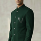 Size 36" - Mens Bottle Green BandhGala / Prince / Chinese Collar Jacket - Fantastic Fit - CS2201 JP 0822