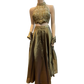 UK 10 / 36" - Copper Bronze - Designer Ladies Indian Halter Neck Short Top Palazzo Trousers Suit - UK Stock - 2/3 days delivery - VMK ROSHNI AV