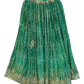 Size UK 12 (38" Bust) Adjustable to Size 14 - Green - Rajasthani Print Silky Lehenga Set - Mehndi / Sangeet / Bridesmaids / Weddings / Garba  - UK Stock - 24h Dispatch - OC72021 05PH26