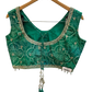 Size UK 12 (38" Bust) Adjustable to Size 14 - Green - Rajasthani Print Silky Lehenga Set - Mehndi / Sangeet / Bridesmaids / Weddings / Garba  - UK Stock - 24h Dispatch - OC72021 05PH26