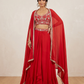 Size 12 (38") - Orange - Designer Ladies Short Top Saree Suit - VMK Bhumi PY