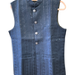 Navy Blue - All Over Embroidered - Mens Indian Waistcoat - UK Stock - 24 hr Dispatch - KCS4089 06KC26