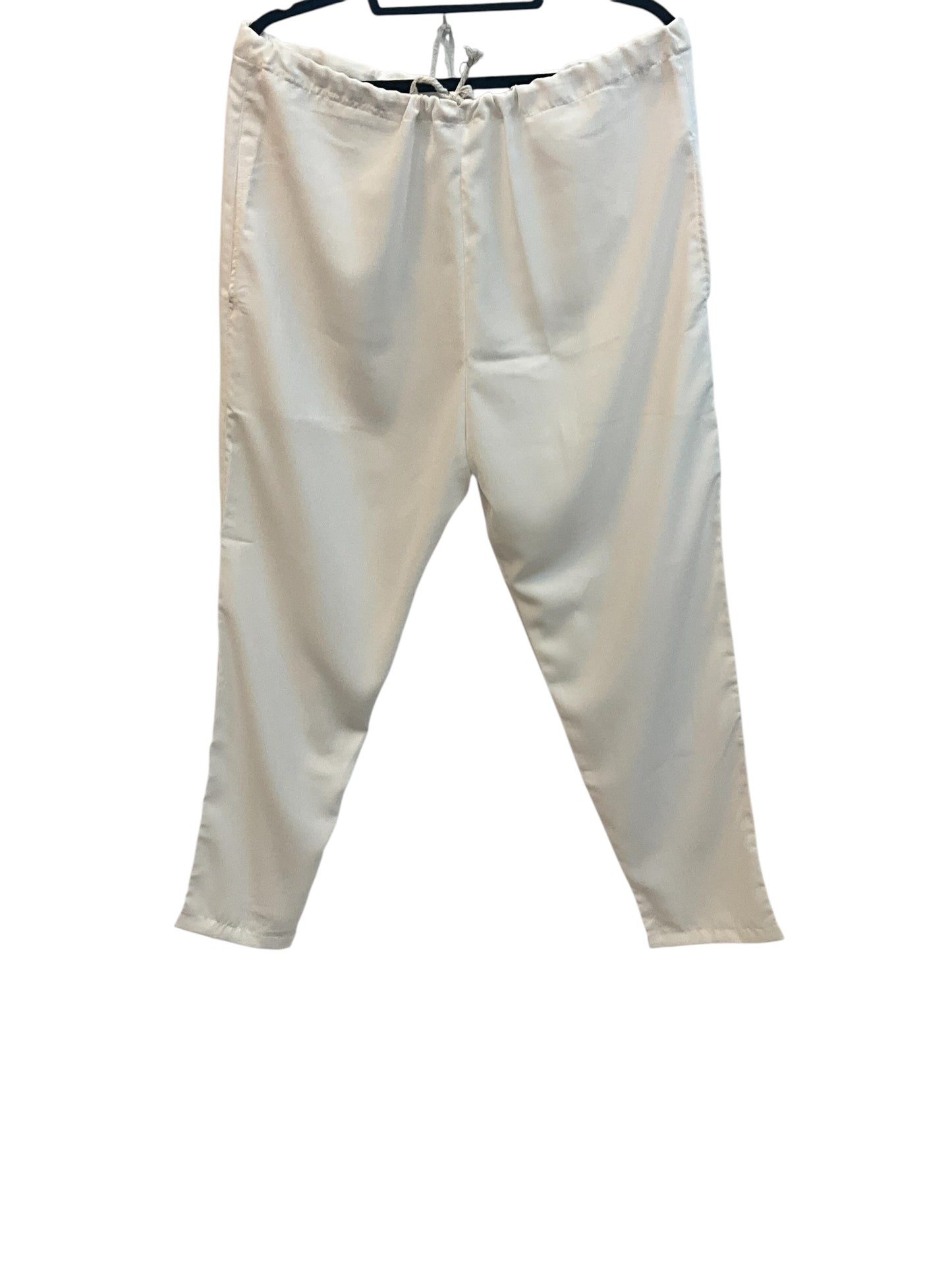 White - Soft Silky Mens Kurta Set with Neck Thread Embroidery -Eid Sangeet Mehendi Haldi - KCS2001 06KH26